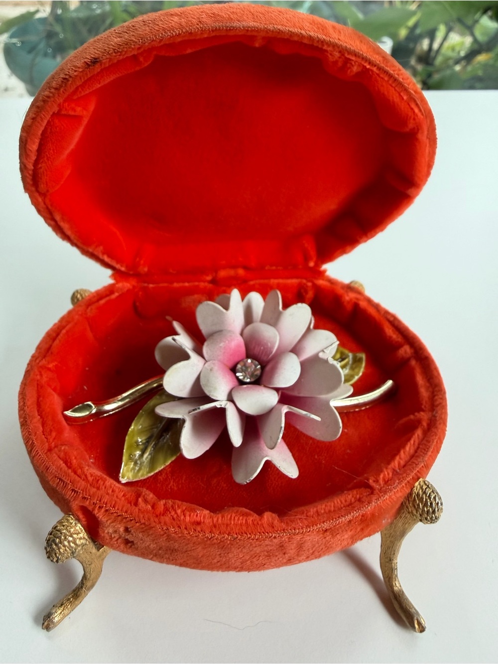 Coro Baby Pink Flowee Brooch